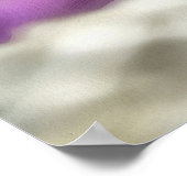 Lila, Violet und Mauve Iris Abstrakt Poster (Ecke)