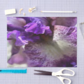 Lila, Violet und Mauve Iris Abstrakt Seidenpapier (Handwerk)