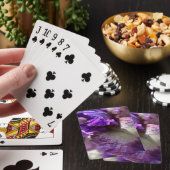 Lila, Violet und Mauve Iris Abstrakt Spielkarten (In Situ)