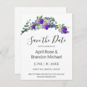 Lila Violets Save The Date (Vorne/Hinten)