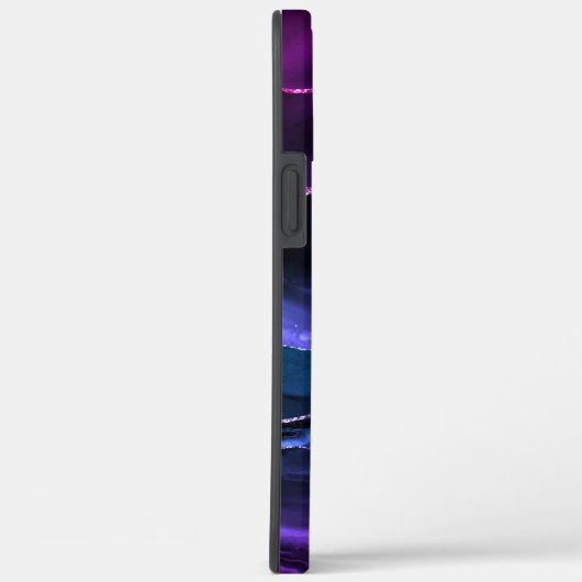 Lila Violett Agate Modernes Mit Monogramm Case-Mate iPhone Hülle (Rückseite / Rechts)