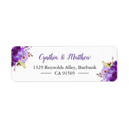 Lila Violett-Aquarellfarben-Blume