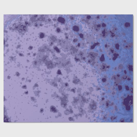 Lila violett-blaues, abstrakt verzweigtes Muster Geschenkpapier (Flach)