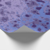 Lila violett-blaues, abstrakt verzweigtes Muster Geschenkpapier (Ecke)