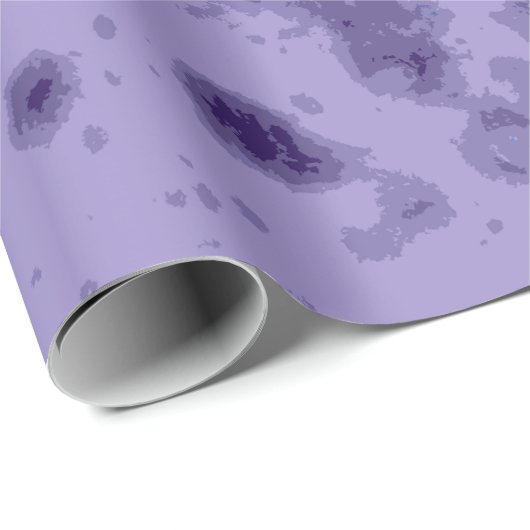 Lila violett-blaues, abstrakt verzweigtes Muster Geschenkpapier (Rolleneckpunkt)