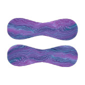 Lila Violett blaues Marmorband Akrylabstraktion Baseball (Paneele)