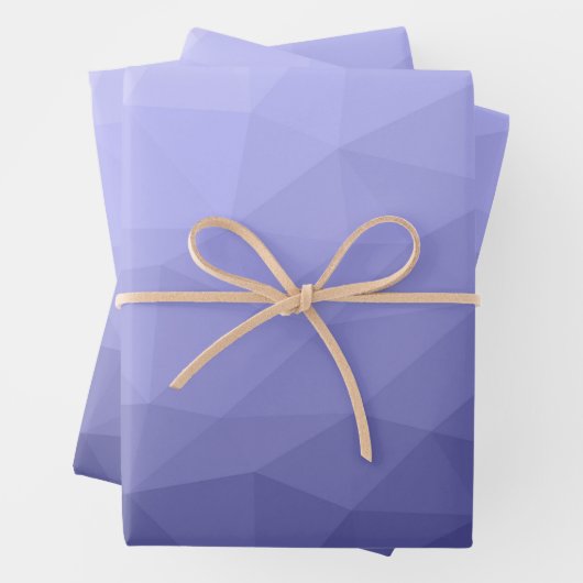Lila violett-blaues Mesh-Omermuster Geschenkpapier Set (Beispiel)