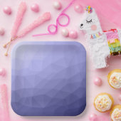 Lila violett-blaues Mesh-Omermuster Pappteller (Party)