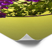 Lila Violett-Blume Abstrakt Poster (Ecke)