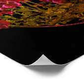 Lila Violett-Blume Abstrakt Poster (Ecke)