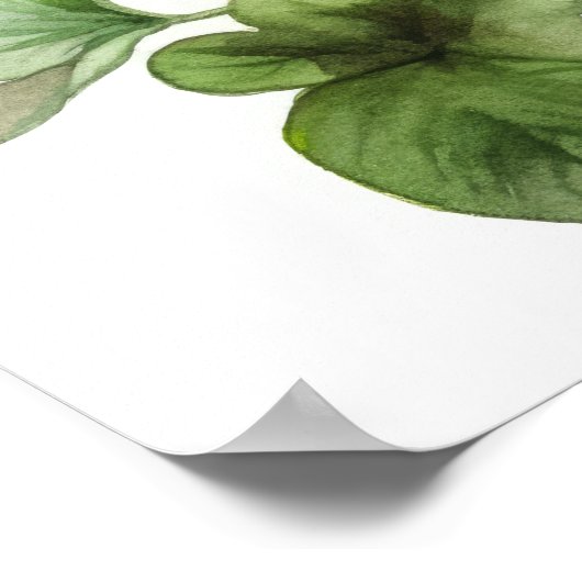 Lila Violett-Blume Art Print Poster (Ecke)