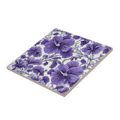 Lila Violett-Blume Botanisches Flora Nahtlos Fliese (Seite)