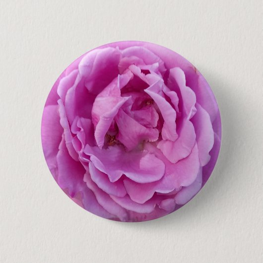 Lila Violett-Blume-Rose Button (Vorderseite)