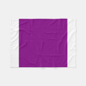 Lila Violett Fleecedecke (Vorderseite (Horizontal))