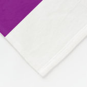 Lila Violett Fleecedecke (Ecke)