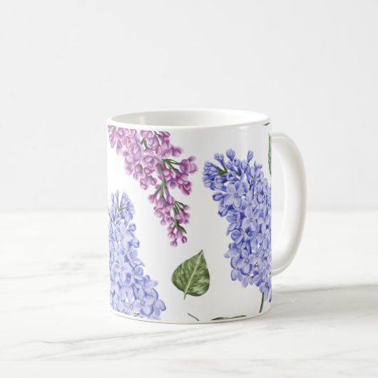 Lila Violett Kaffeetasse (VorderseiteRechts)