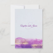 Lila Violett Mauve Lavender RETTETEST Save The Date (Rückseite)