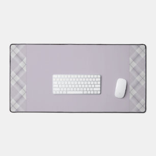 Lila Violett mit Karo-Seitendesign Schreibtischunterlage