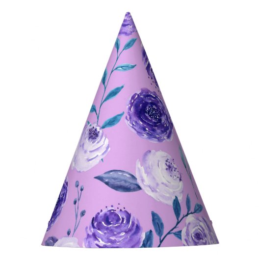 Lila Violett Partyhütchen (Vorderseite)