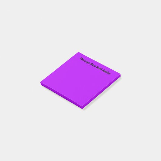 Lila/Violett Post-it Klebezettel (angewinkelt)