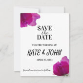 Lila Violett Save The Date (Vorderseite)