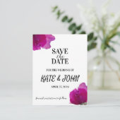 Lila Violett Save The Date (Stehend Vorderseite)