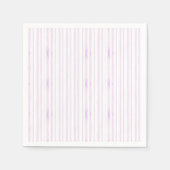 Lila | Violett Wasserfarbe Streifen Serviette (Vorderseite)