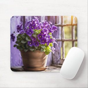 Lila Violette am Tag der Geburt Mousepad