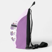 Lila violette Farbe in Farbton, dezent Crossbody Bag (Rechts)