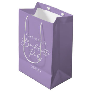 Lila violette Henparty individuell Mittlere Geschenktüte
