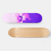 Lila violette Himmelswolke  Skateboard (Horizontal)