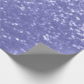 Lila violette Imitate Glitzern Glitzer Geschenkpapier (Ecke)