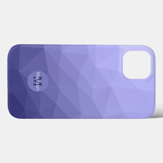 Lila violette Maschenöffnung Monogram Case-Mate iPhone Hülle (Rückseite (Horizontal))