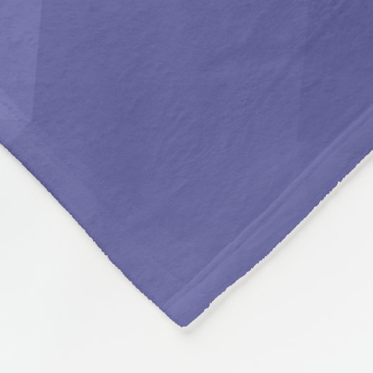 Lila violette Maschenöffnung Monogram Fleecedecke (Ecke)