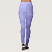 Lila violette Maschenöffnung Monogram Leggings (Rückseite)