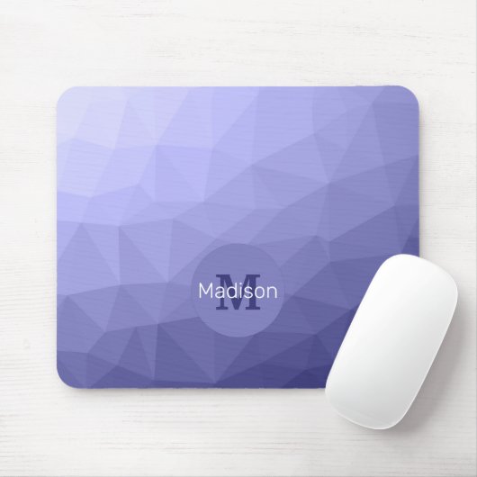 Lila violette Maschenöffnung Monogram Mousepad (Mit Mouse)