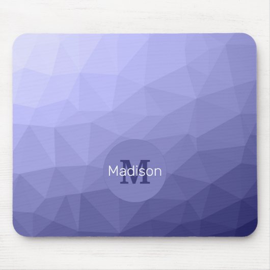 Lila violette Maschenöffnung Monogram Mousepad (Vorne)