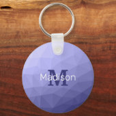 Lila violette Maschenöffnung Monogram Schlüsselanhänger (Vorderseite)