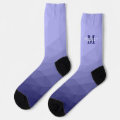 Lila violette Maschenöffnung Monogram Socken (Linkes Detail)