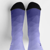 Lila violette Maschenöffnung Monogram Socken (Oben)