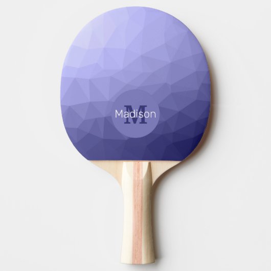 Lila violette Maschenöffnung Monogram Tischtennis Schläger (Vorderseite)