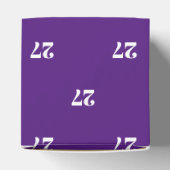 Lila Violette mit anfänglicher Weißzahl anpassen Geschenkschachtel (Oben)