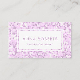 Lila violette Mosaikmuster - Visitenkarte