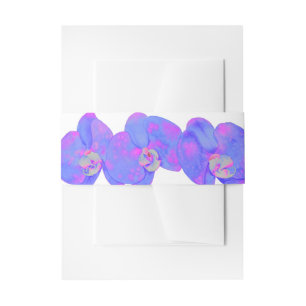 Lila violette Orchideenmalerei Einladungsbanderole