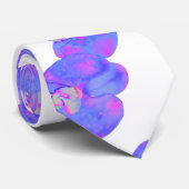 Lila violette Orchideenmalerei Krawatte (Gerollt)