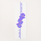 Lila violette Orchideenmalerei Yogamatte (Vorderseite)