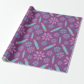 Lila Violette Schnupperei Geschenkpapier (Ungerollt)