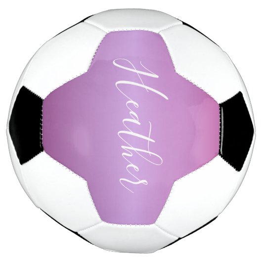 Lila Violette und benutzerdefiniertes weißes Skrip Fußball (Gedreht)