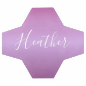 Lila Violette und benutzerdefiniertes weißes Skrip Fußball (Flach)