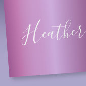 Lila Violette und benutzerdefiniertes weißes Skrip Geschenkpapier